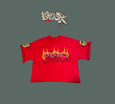 BBDR RED OVERSIZED SHIRT